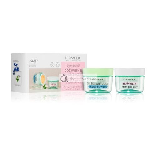 Flos-Lek Augen-Zonen-Set Gel mit Ringelblume und Kamille 10g + Nährcreme 15ml