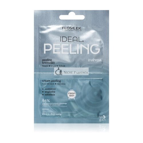 pIDEAL Peeling Creme für Gesicht, Hals und Dekolleté 2x4ml