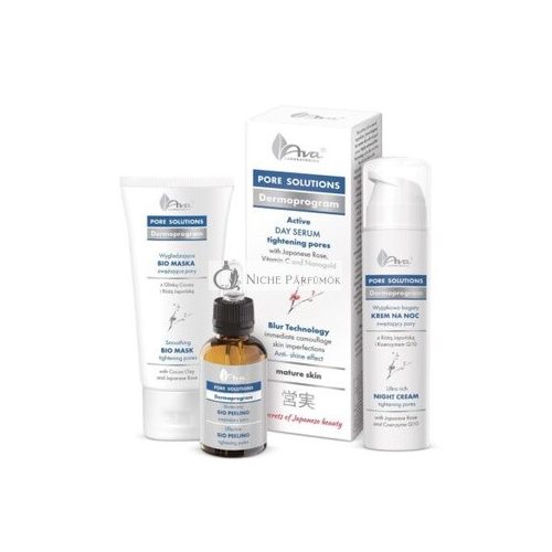 Ava Pore Solutions Dermoprogram Tagesserum Nachtcreme Bio Peeling