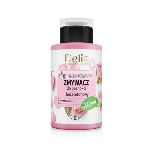 Delia Cosmetics Vegán Körömlakklemosó Acetonmentes Erősítő és Ápoló 200ml