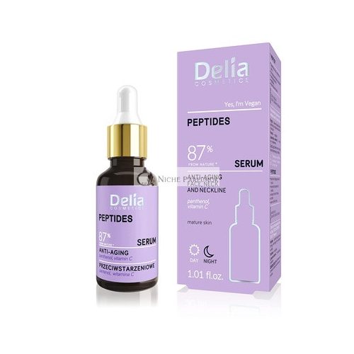 Delia Cosmetics Peptide Anti-Aging Serum Érett Bőrre, 30ml