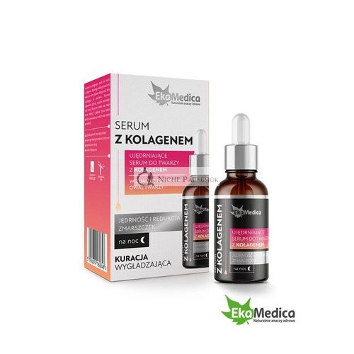 Arctápláló Éjszakai Szérum Kollagénnel/Hialuronsavval/Vitamin C-vel, 20ml