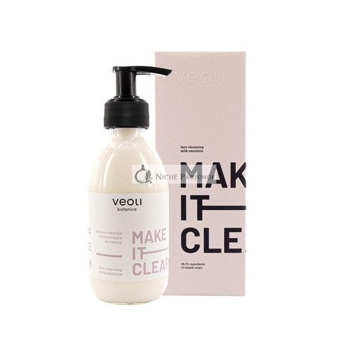 Veoli Make it Clear Tisztító Tej Arctisztító Emulzió 200ml Minden Bőrtípusra