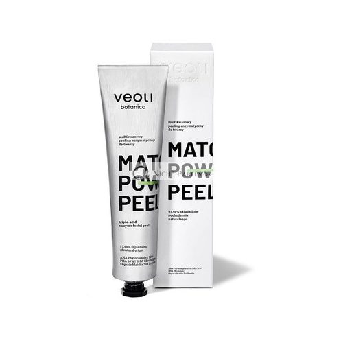 VEOLI BOTANICA Fókusz Matcha Power Peel Enzimatikus Multi-Acid Arctisztító, 75ml