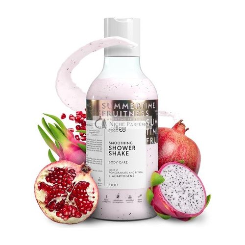 So!Flow Revitalisierender Peeling Shake mit Pithaja & Granatapfel-Makadamiaöl-Fusion für strahlend erneuerte Haut