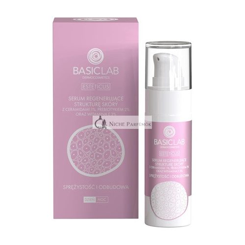 Basiclab Regenerierendes Serum mit 1% Ceramiden, Widerstand und Wiederherstellung, 30ml