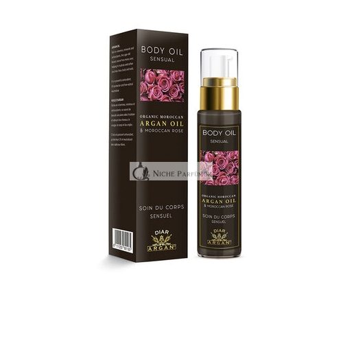 Sinnliches Körperöl mit Argan und marokkanischer Rose, 50 ml