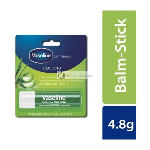 Vaseline Lip Therapy Balm-Stick Aloe Vera, 4.8g