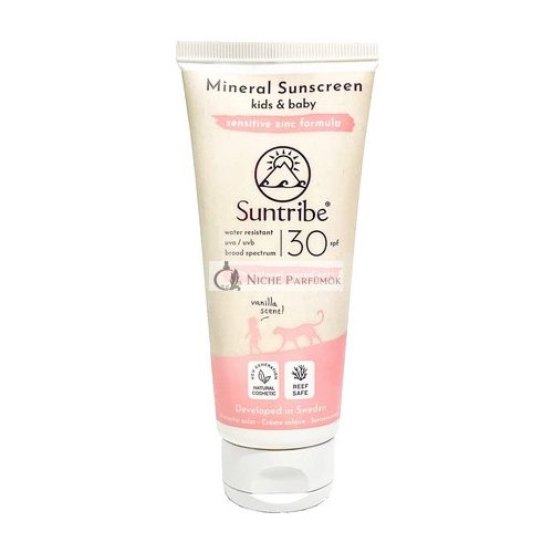 Suntribe Baby & Kids Natürliche Mineral Sonnencreme SPF 30 - 100ml, Wasserfest