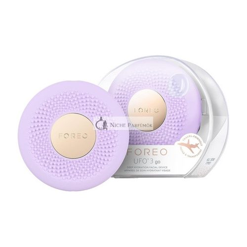 FOREO UFO 3 Reise-freundliches Gesichtsmaske-Pflegegerät mit Vollspektrum-LED und Rotlicht-Therapie, Thermo-Therapie, T-Sonic Massage, App-verbunden, Lavendel