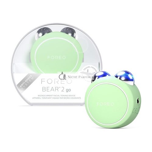 FOREO BEAR 2 go Utazásbarát Tonizáló Mikroáramú Arcberendezés Pistácia