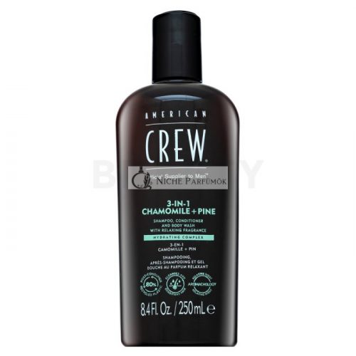 American Crew 3-in-1 Chamolie + Pine sampon, kondicionáló és tusfürdő 250 ml