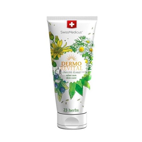 SwissMedicus DermoRevital Kräuterbalsam zur Regeneration von geschädigter Haut mit Beta-Glucan und 23 Kräutern, 200 ml