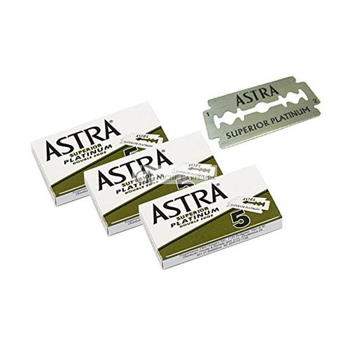 Astra Superior Premium Platinum Doppelrand-Sicherheitsrasierklingen 5 Stück - 3 Packungen