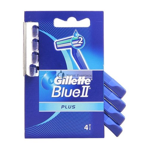 Gillette Blue II Plus Einwegrasierer - 4er Pack