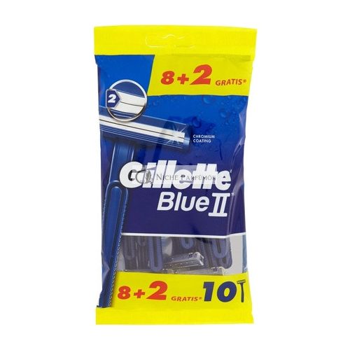 Gillette Blue 2 Chrombeschichteter, Langlebiger Einwegrasierer 8+2