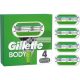 Gillette Body Borotvapengék Férfiaknak 4 Utántöltő Penge, 3 Penge Erősebb, Mint a Acél