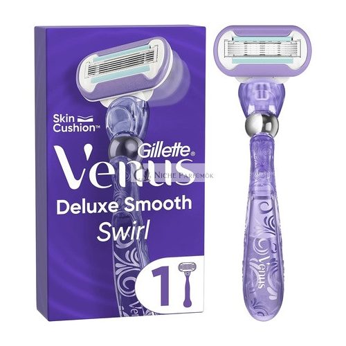 Gillette Venus Deluxe Smooth Swirl Damenrasierer 1 Klinge 5 langlebige Klingen