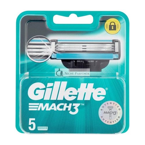 Gillette Mach 3 Utántöltő Borotvapenge - 5 Darabos Csomag