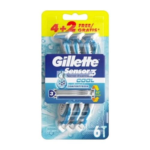 Gillette Sensor3 Cool Einwegrasierer für Männer 6er Pack