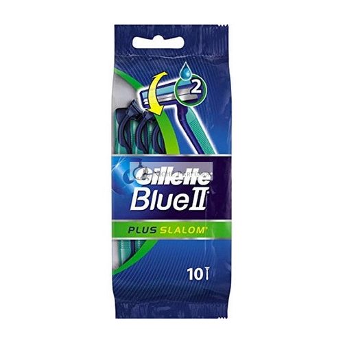 Gillette Blue II Plus Slalom Rasierer Packung mit 10