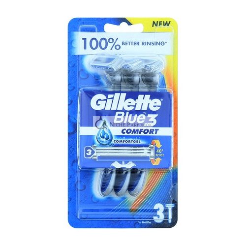 GILLETTE Blue 3 Eldobható Borotvák Kényelem 3 db