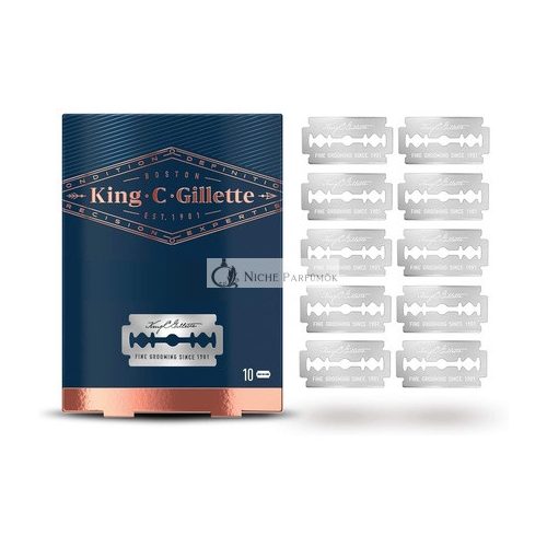 King C. Gillette Rasierklingen für Männer 10 Stück, Geschenkideen für Männer, Väter