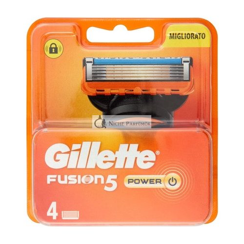 Gillette Fusion5 Power Borotvapengék Csere Antifrikciós Pengékkel