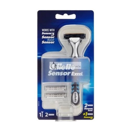 Gillette Sensor Excel Rasierer + 3 Klingen