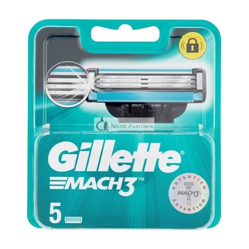 Gillette Mach 3 Utántöltő Borotvapengék - 5 db