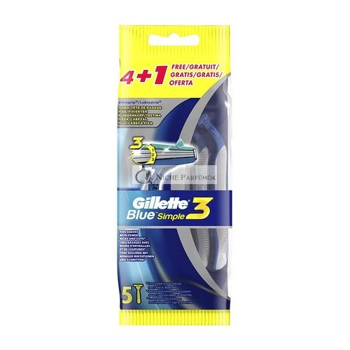 Gillette Blue3 4+1 Eldobható Borotvák