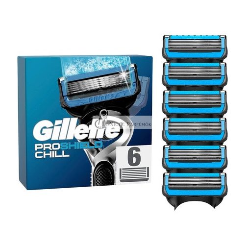 Gillette ProShield Chill Rasierklingen 6 Ersatzklingen für die Nassrasur von Männern