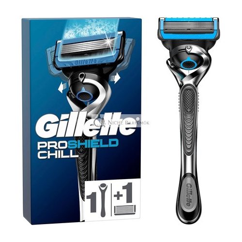 Gillette ProShield Chill Herren Nassrasierer mit 1 Rasierklinge, 5 Klingen