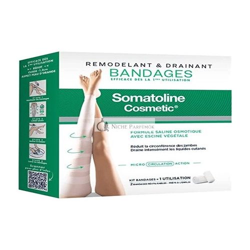 Somatoline Cosmetic Remodeling- und Drainage-Kit - Packung mit 2 Bandagen