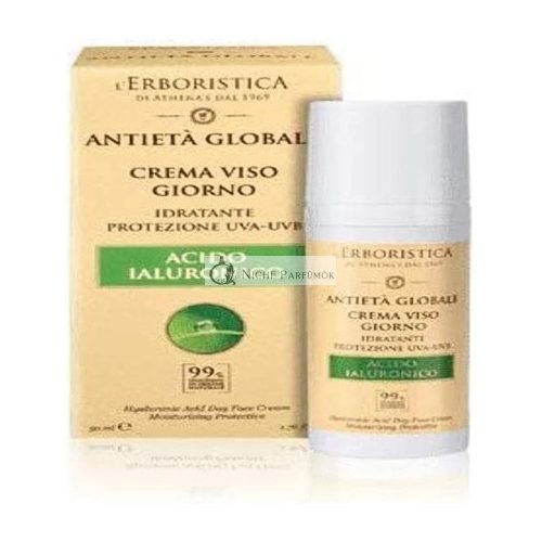 Athena L'Erboristica Global Anti-Aging Tagescreme mit Hyaluronsäure, 50ml