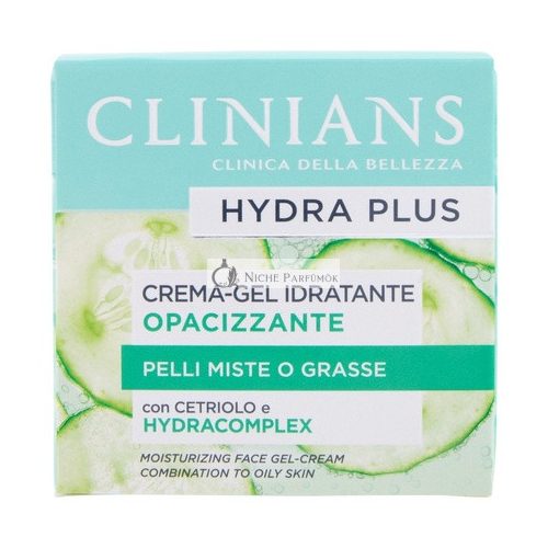 Clinians Hydra Plus Krém-Gél Hidratáló Mattító, 50 Ml