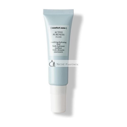 Comfort Zone Active Pureness Hydrating Fluid 30ml - Feuchtigkeitsspendend und mattierend mit Vitamin C - Natürliche Inhaltsstoffe - Hervorragende Feuchtigkeitscreme für fettige Haut