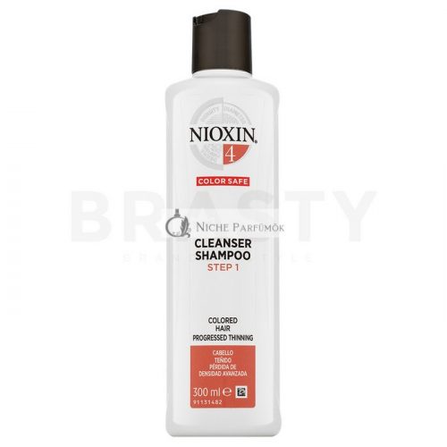 Nioxin System 4 Cleanser Shampoo tisztító sampon ritkuló hajra 300 ml