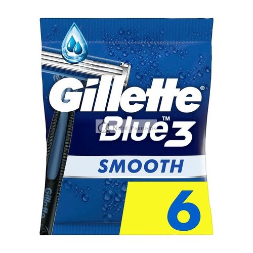 Gillette Blue3 Smooth Eldobható Borotvák Férfiaknak 3 Penge 40° Forgatható Fej ComfortGel Technológia