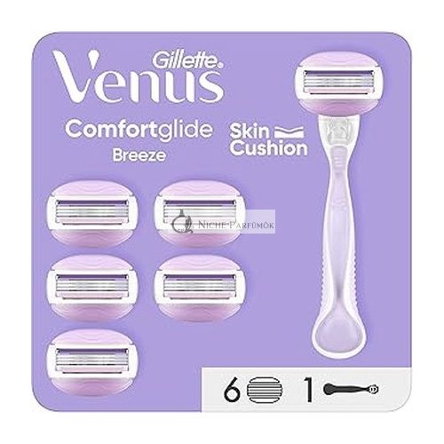 Gillette Venus Comfortglide Breeze Női Borotva 1 Fogantyúval és 6 Utántöltővel