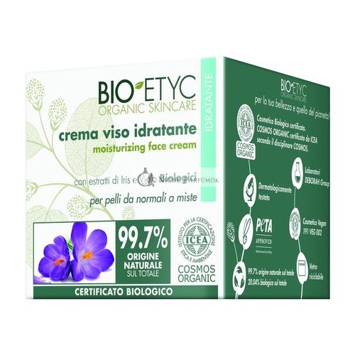 Bio Etyc Bio Feuchtigkeitscreme mit Bio-Iris- und Veilchenextrakten für normale bis Mischhaut, 50ml