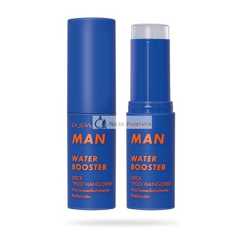 Pupa Man Water Booster, 13ml Stick, Sofort Erfrischtes Gesicht