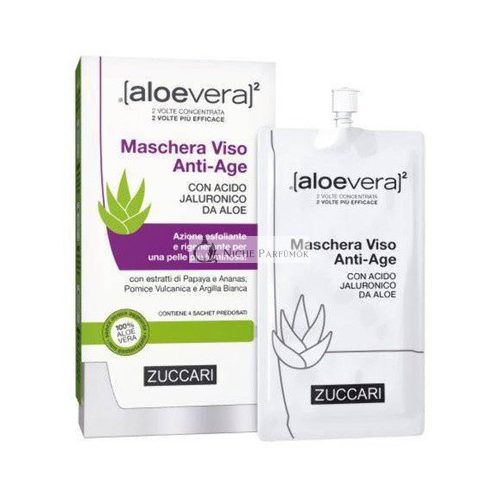 ZUCCARI Aloe Vera Anti-Aging Gesichtsmaske mit Hyaluronsäure, 20ml