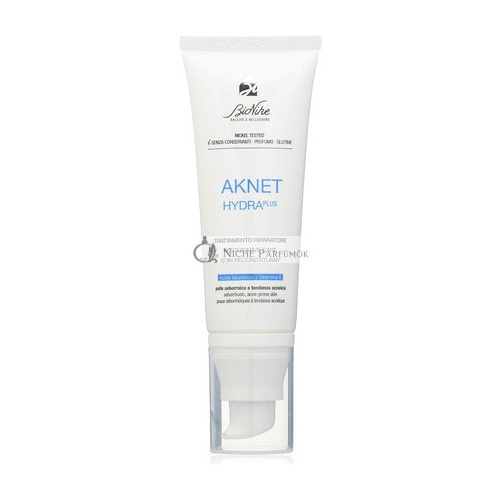 BioNike Aknet Hydra Plus Reparierende Gesichtscreme für Akne-neigende Haut, 40ml