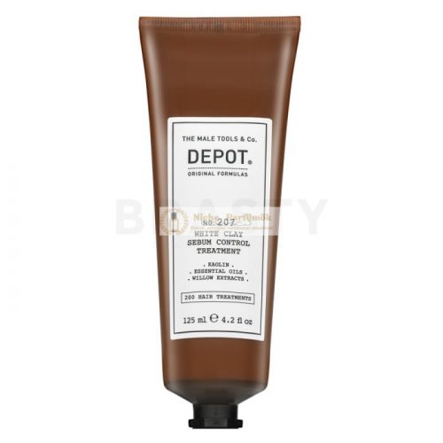 Depot No. 207 White Clay Sebum Control Treatment erősítő maszk bőrirritáció ellen 125 ml