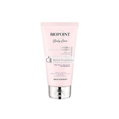 Biopoint Hand- und Nagelcreme mit Kaktusfeigen- und Rosenextrakt, 75ml