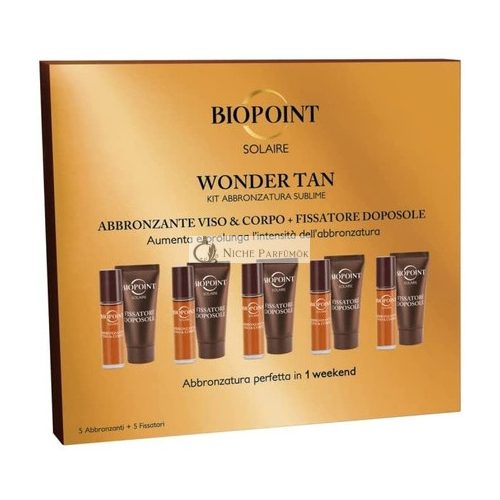 Biopoint Solaire Wonder Tan Arc- és Testbarnító Készlet Aftersun-nal