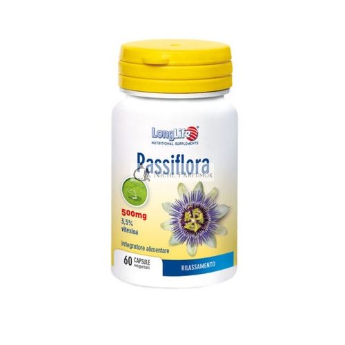 Passiflora 500mg Langzeit-Vegetarische Kapseln 60