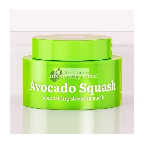 7Days Nährende Gesichtsmaske Anti-Aging mit Avocadoöl und Sheabutter - Nacht Schönheit Koreanische Maske - Nährende reiche Nachtgesichtsmaske Avocado Kürbis