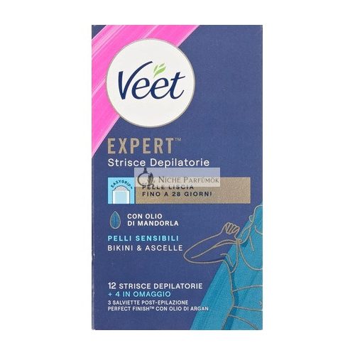 Veet Expert Érzékeny Bőrre Kifejlesztett Gyantacsíkok - 16 db